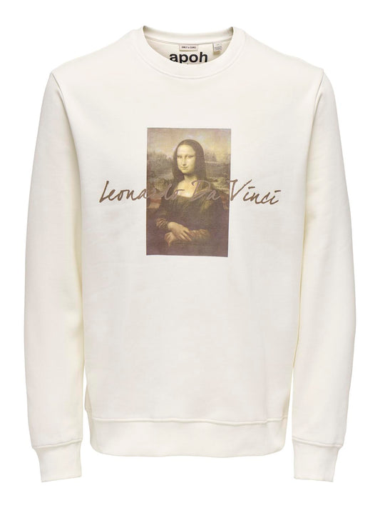ONSMONALISA REG LS LIC CREW SWEAT