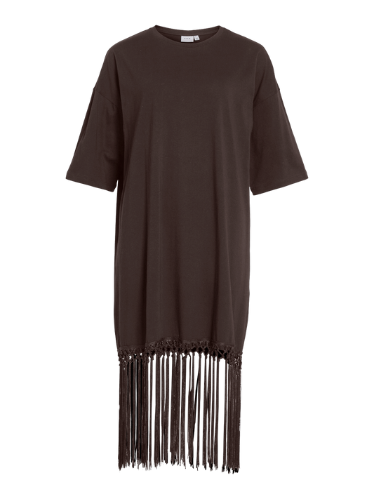 VIKATA 2/4 OVERSIZE FRINGE DRESS