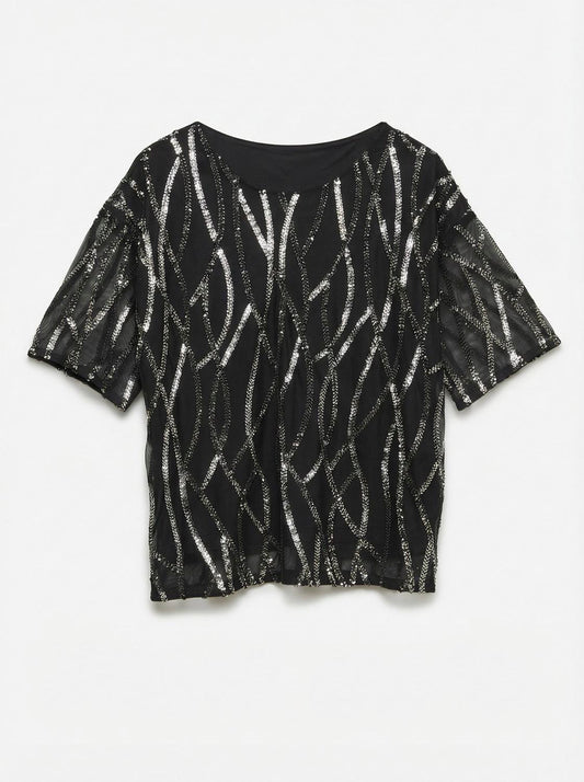 VMCHIARA SS O-NECK SQ TOP