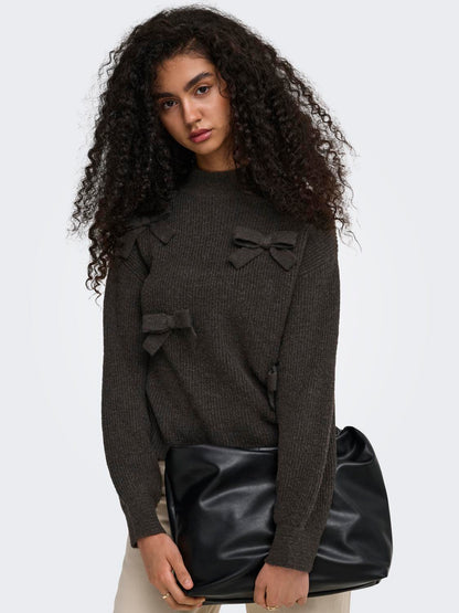 ONLLISA LS BOW PULLOVER KNT