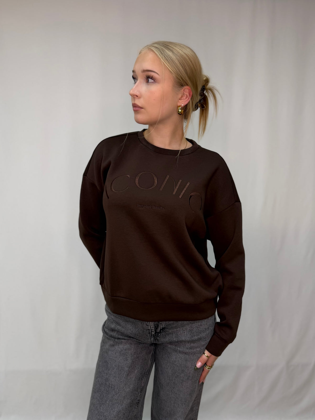 VIREFLECT O-NECK L/S ICONIC SWEAT TOP