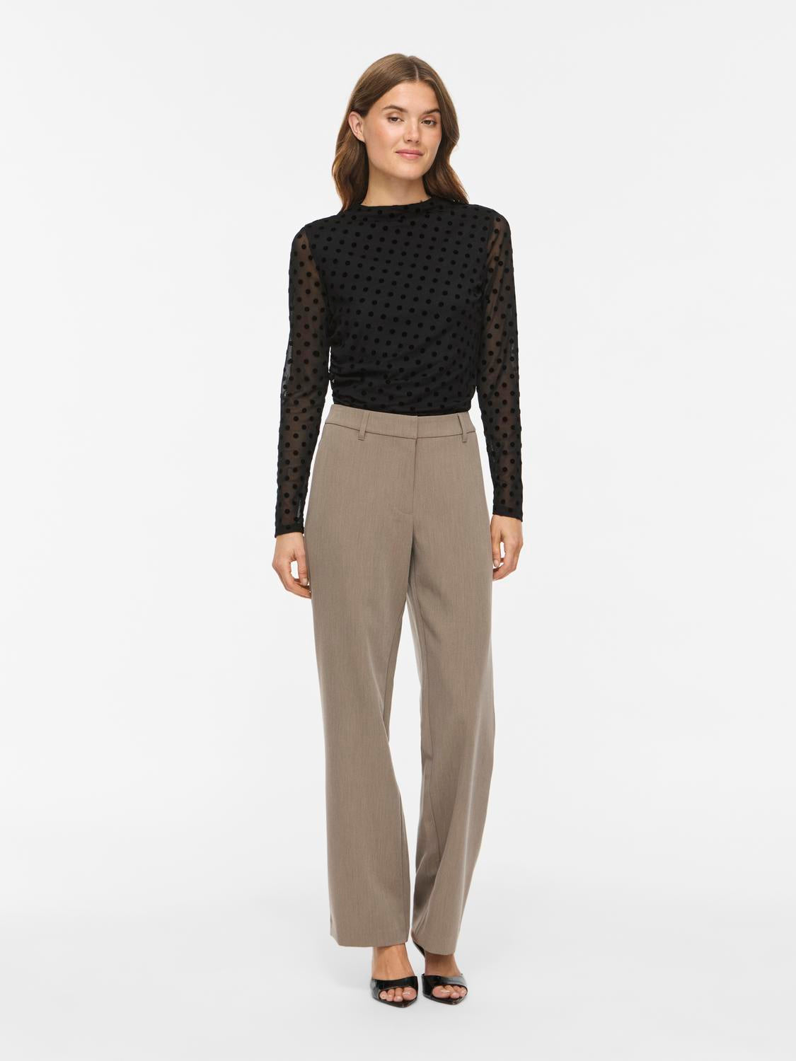 VIRIKKE L/S FUNNEL NECK TOP - NOOS