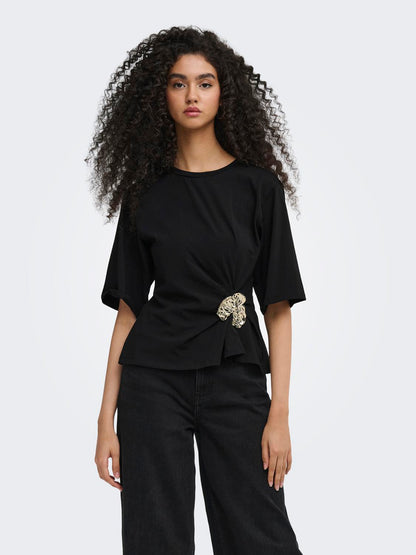 JDYSALA 2/4  METAL DETAIL TOP JRS