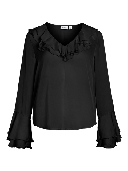 VIHARRISON V-NECK L/S TOP