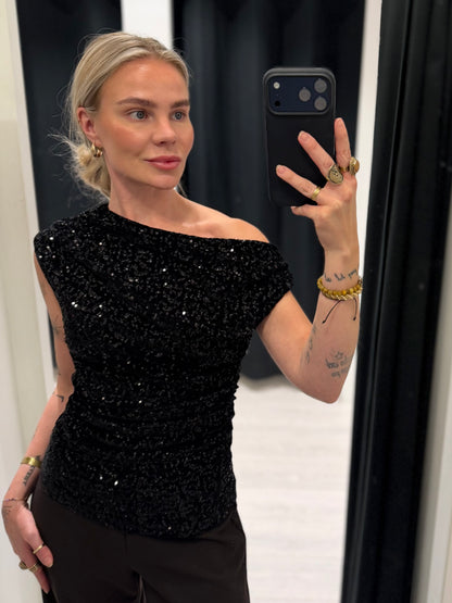 ONLNOXLEY SL SEQUIN TOP