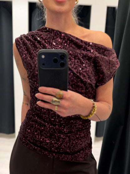 ONLNOXLEY SL SEQUIN TOP
