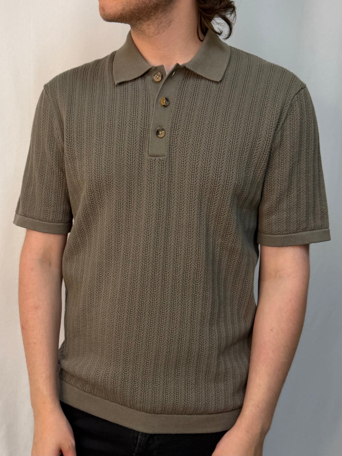 ONSMOON REG 12 SS POLO KNIT