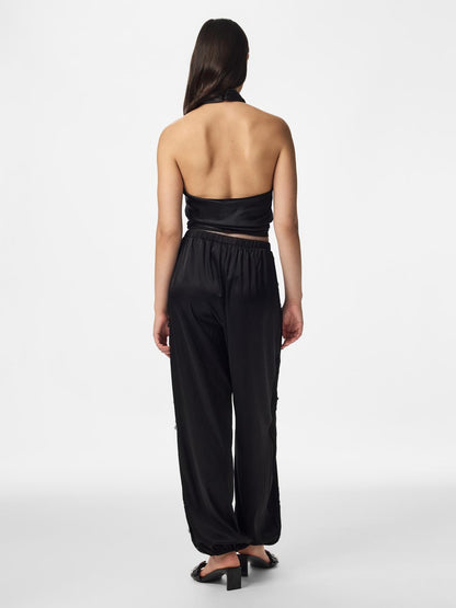 PCOLLI MW BALLOON SATIN PANTS