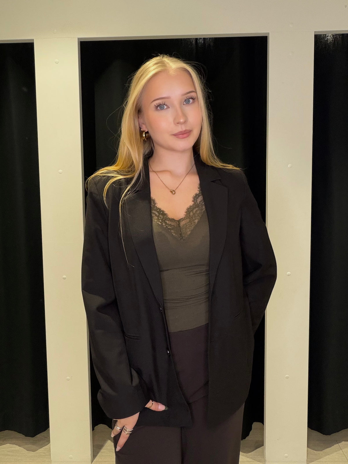 PCBOSELLA LS LOOSE BLAZER