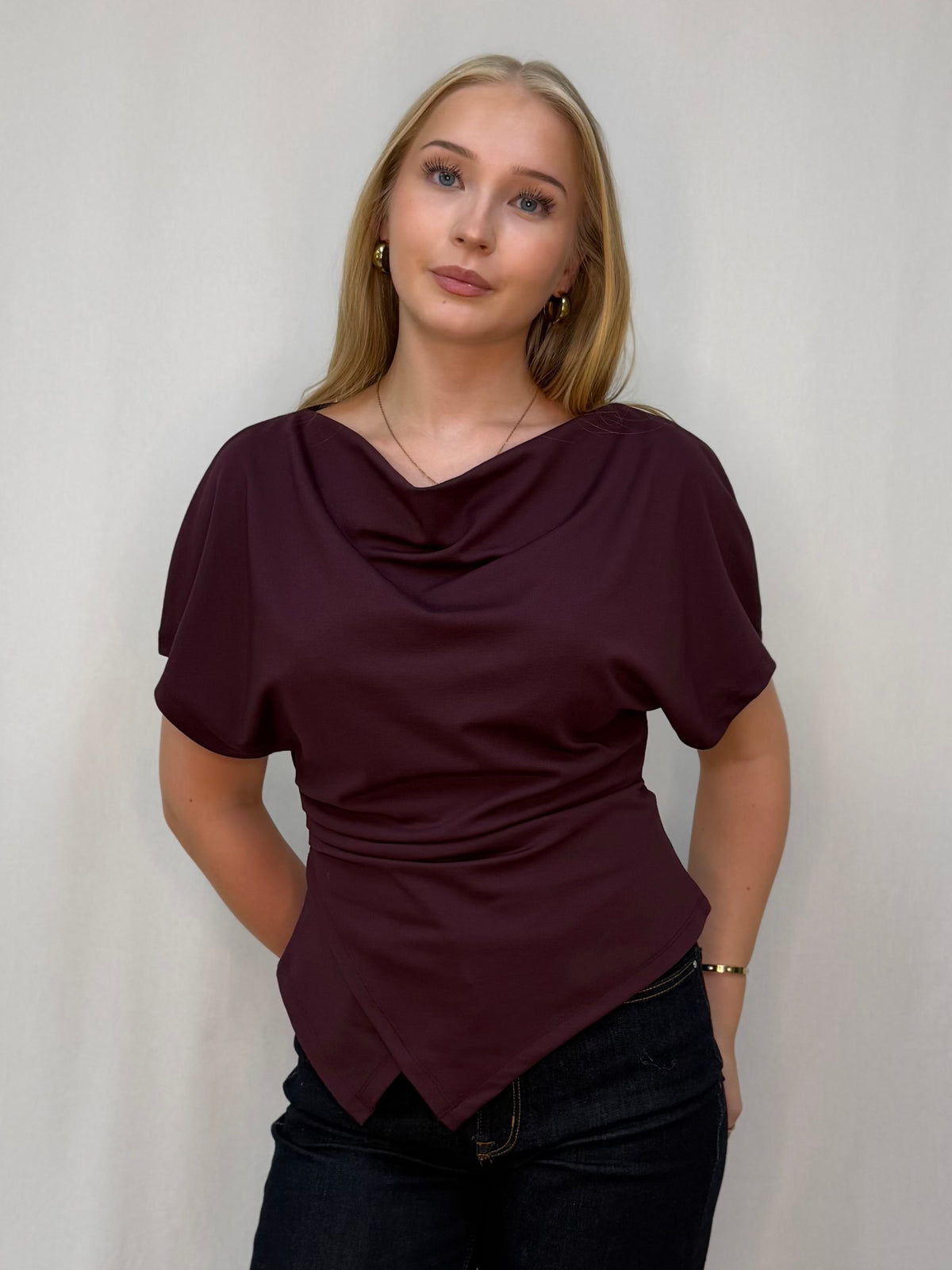ONLEMBER S/S WATERFALL TOP