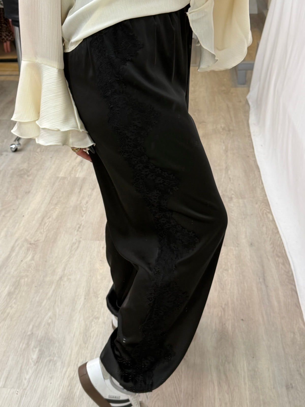 PCOLLI MW BALLOON SATIN PANTS