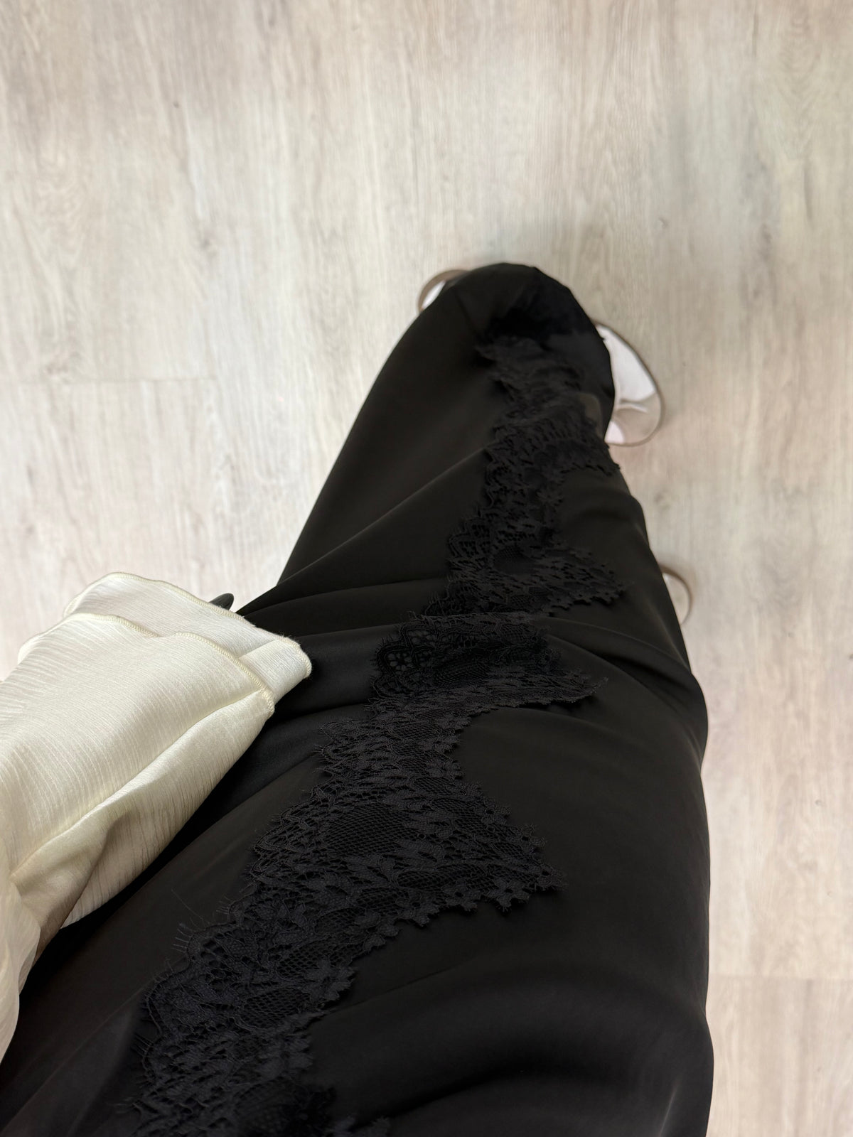 PCOLLI MW BALLOON SATIN PANTS