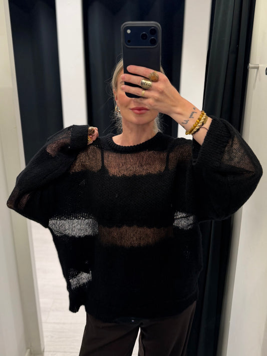 NMSELVI L/S JACQUARD KNIT FWD