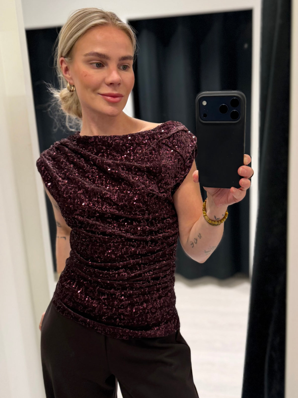 ONLNOXLEY SL SEQUIN TOP