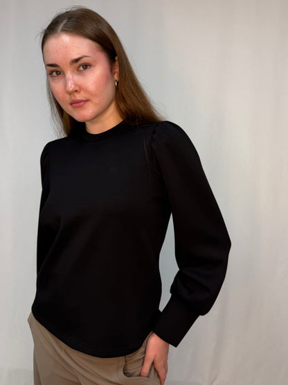 OBJANDREA RE L/S O-NECK TOP