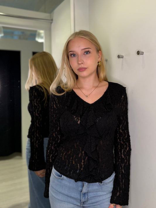 VMFLORA FRILL LS TOP JRS