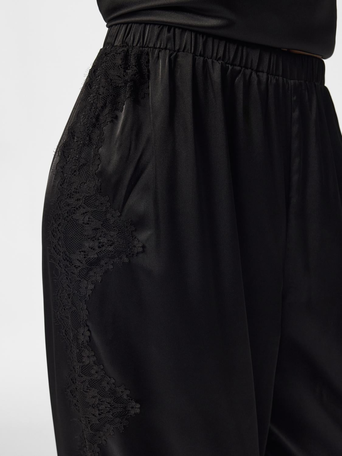 PCOLLI MW BALLOON SATIN PANTS