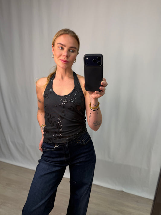 PCEVITA HALTERNECK TOP JRS