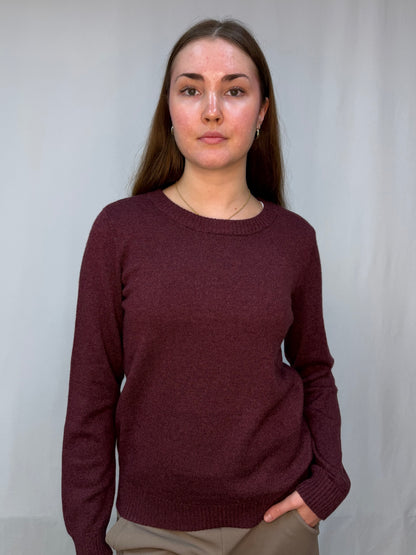 VIRIL O-NECK L/S  KNIT TOP - NOOS