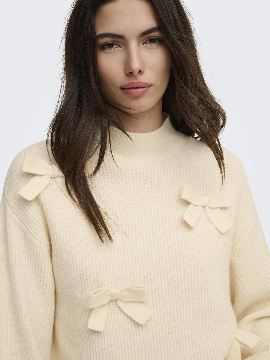 ONLLISA LS BOW PULLOVER KNT