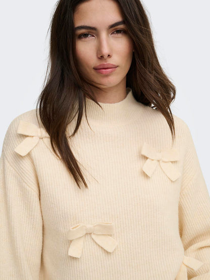 ONLLISA LS BOW PULLOVER KNT