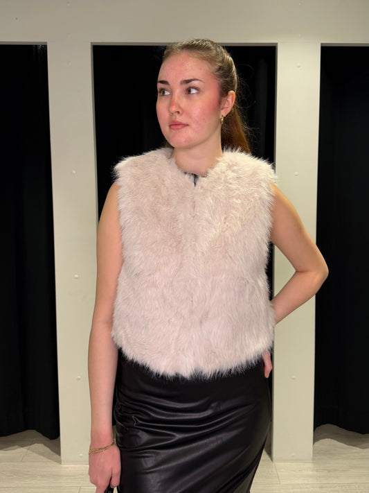 JDYORA FAUX FUR WAISTCOAT OTW