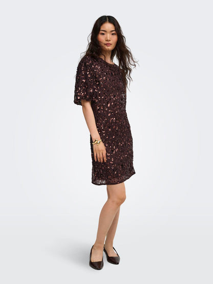 ONLCELY S/S SEQUINS SHORT DRESS
