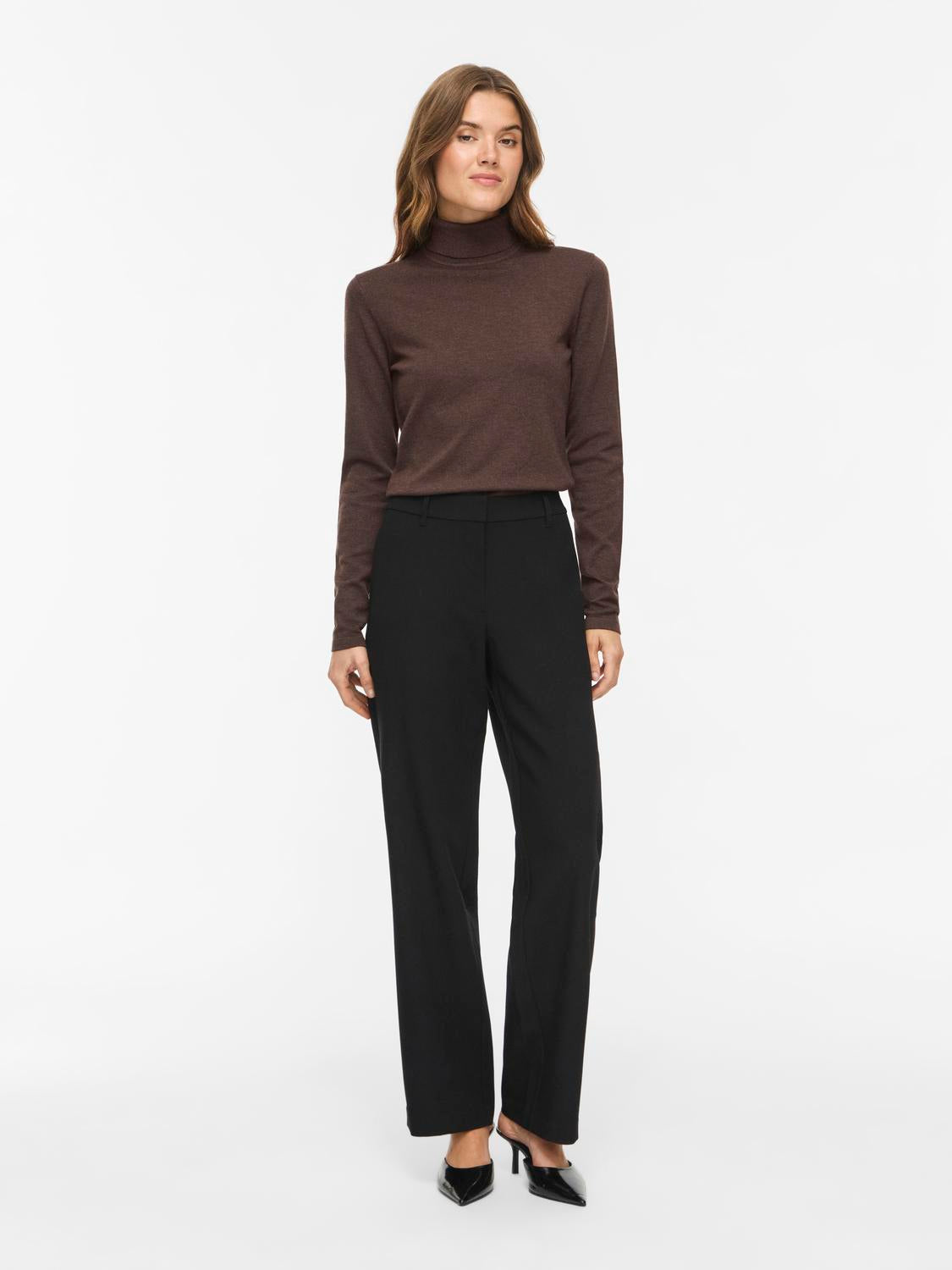 VIMALU ROLLNECK L/S KNIT TOP
