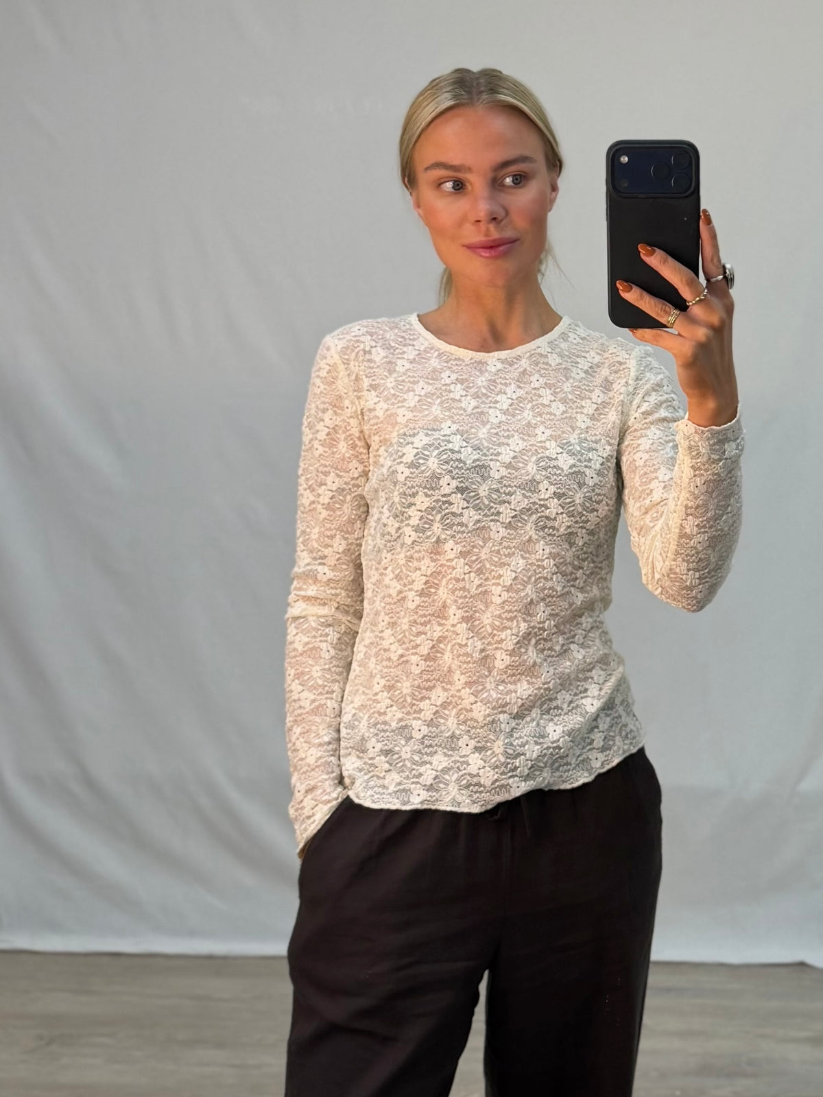 VIFAY O-NECK L/S TOP - NOOS