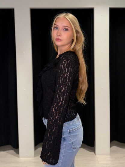 VMFLORA FRILL LS TOP JRS