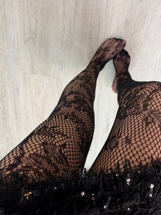 PCRANE JACQUARD TIGHTS