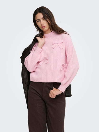 ONLLISA LS BOW PULLOVER KNT