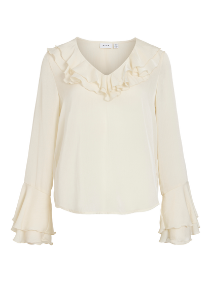VIHARRISON V-NECK L/S TOP
