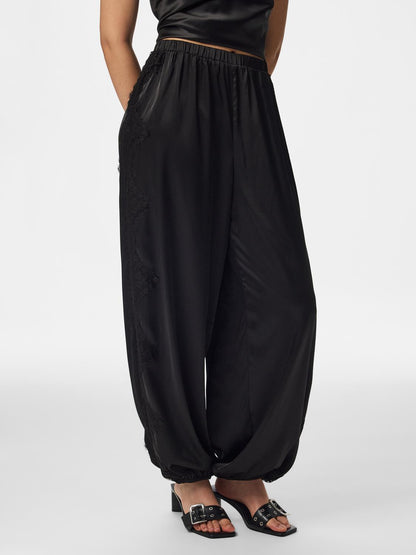 PCOLLI MW BALLOON SATIN PANTS