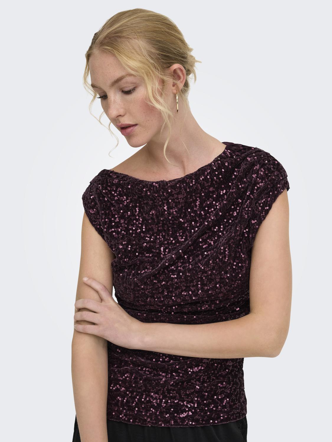 ONLNOXLEY SL SEQUIN TOP