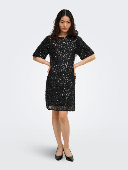 ONLCELY S/S SEQUINS SHORT DRESS