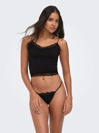 ONLVICKY LACE SEAMLESS CROPPED TOP NOOS