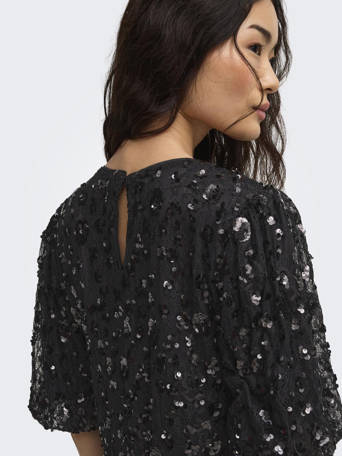 ONLCELY S/S SEQUINS SHORT DRESS