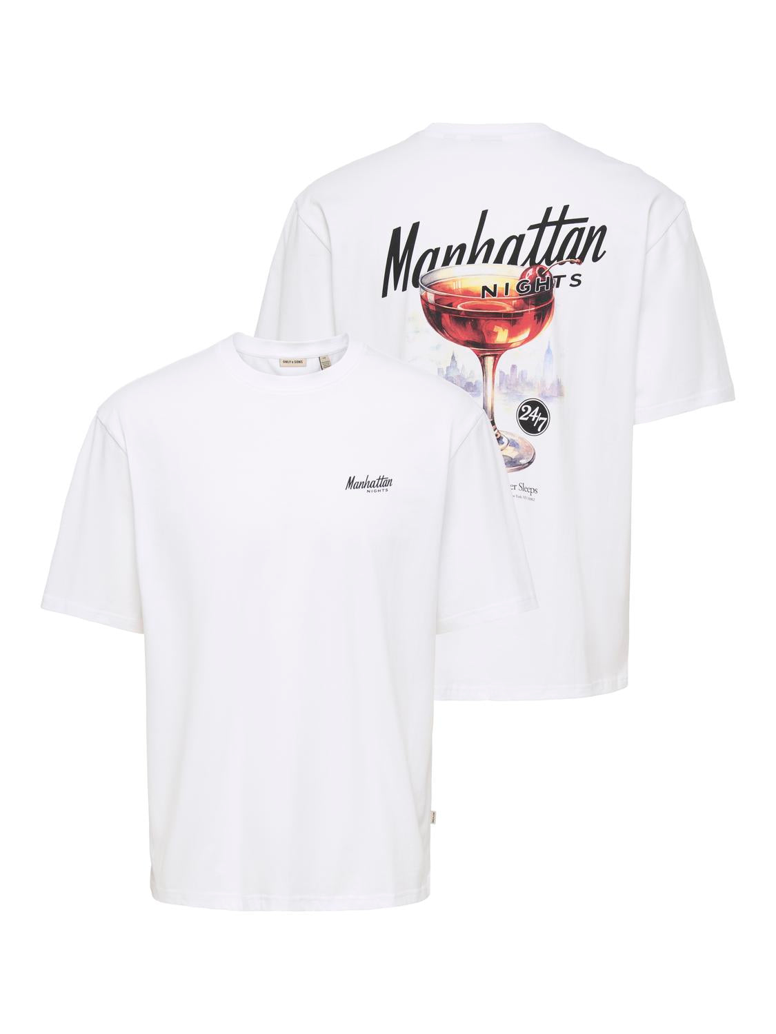 ONSFRED DRINKS LIFE RLX SS TEE
