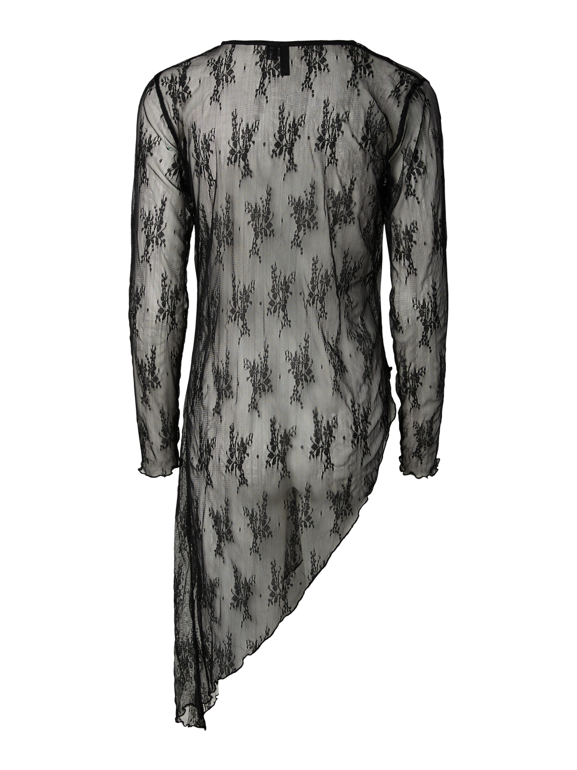 PCANNIE LS ASYMETRIC LACE DRESS