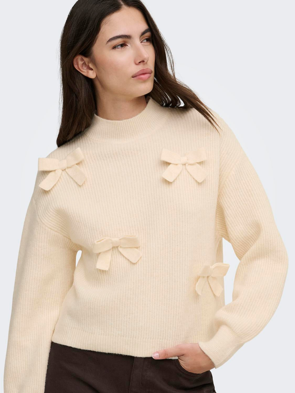 ONLLISA LS BOW PULLOVER KNT