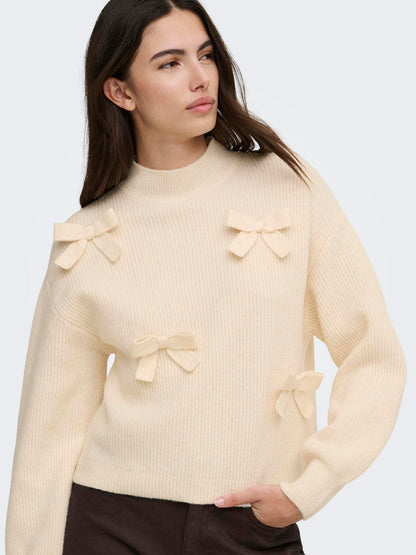 ONLLISA LS BOW PULLOVER KNT