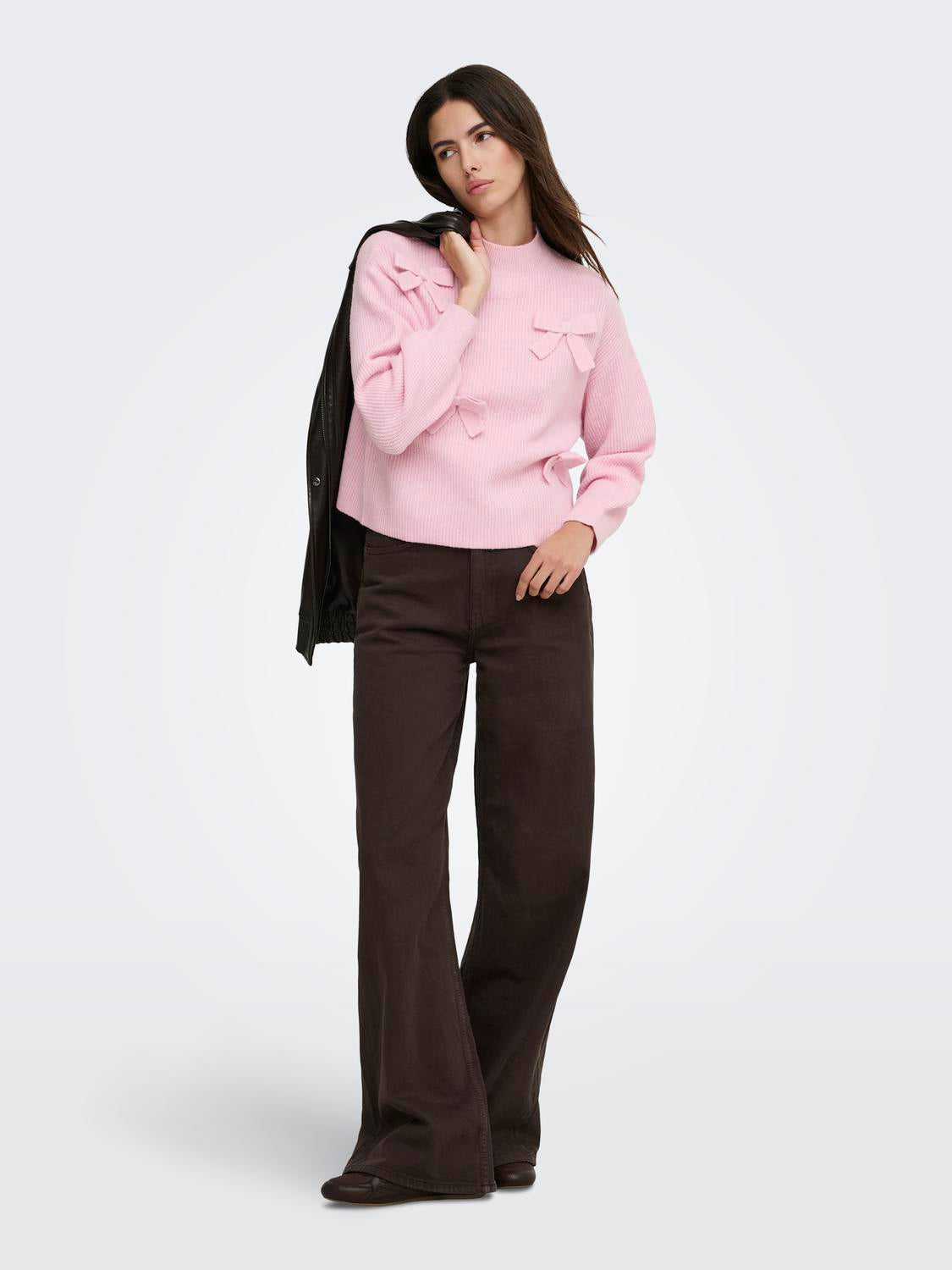 ONLLISA LS BOW PULLOVER KNT