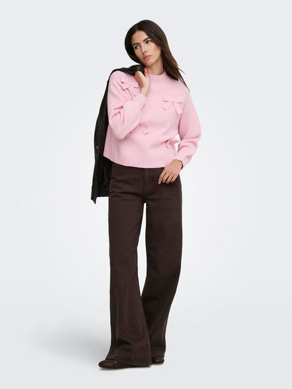 ONLLISA LS BOW PULLOVER KNT