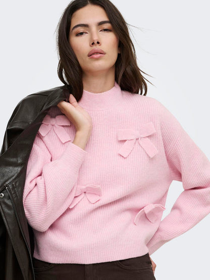 ONLLISA LS BOW PULLOVER KNT