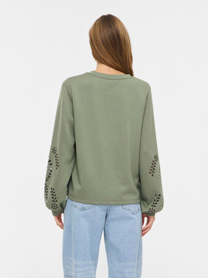 VISANDY L/S DETAIL SWEAT TOP