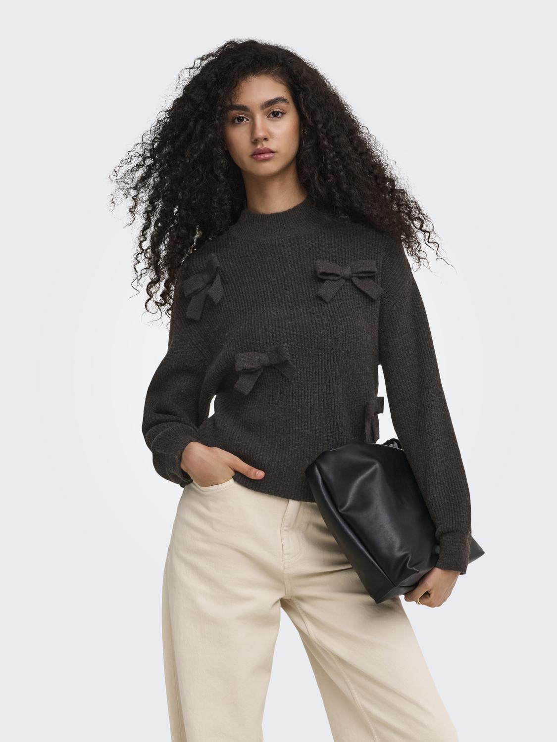 ONLLISA LS BOW PULLOVER KNT