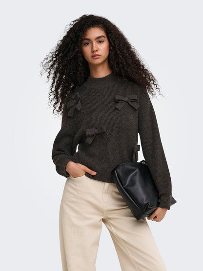 ONLLISA LS BOW PULLOVER KNT