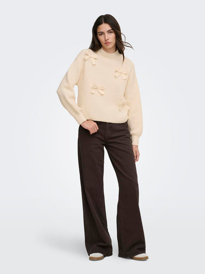 ONLLISA LS BOW PULLOVER KNT