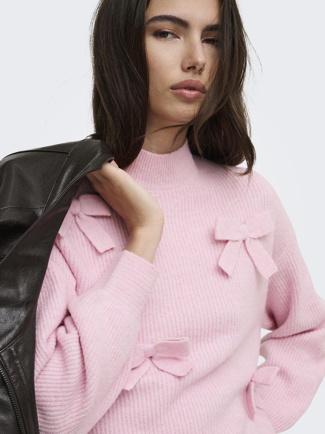 ONLLISA LS BOW PULLOVER KNT